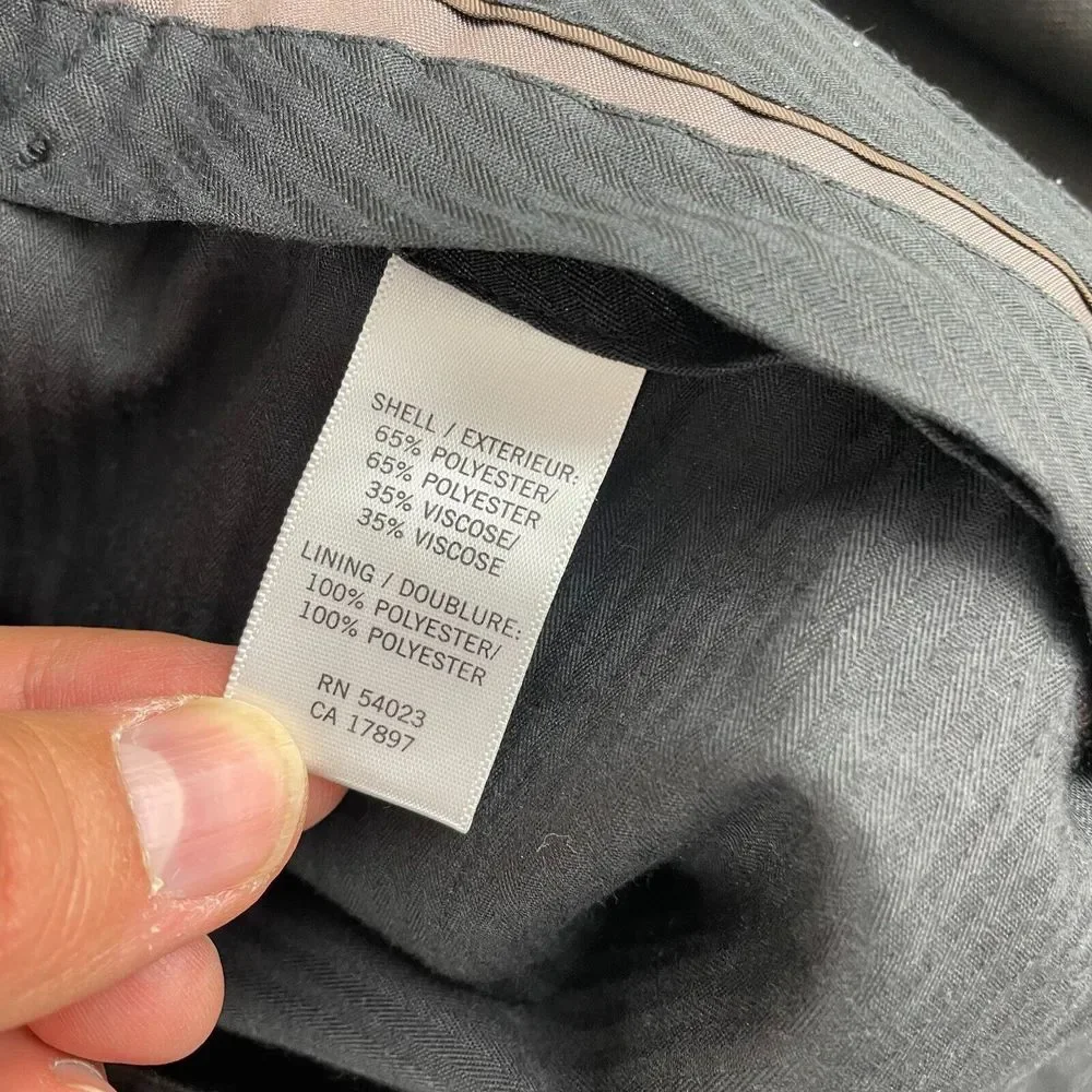 Banana Republic Dress Pants Men 34x32 Heather‎ Brown Straight Leg Classic Fit